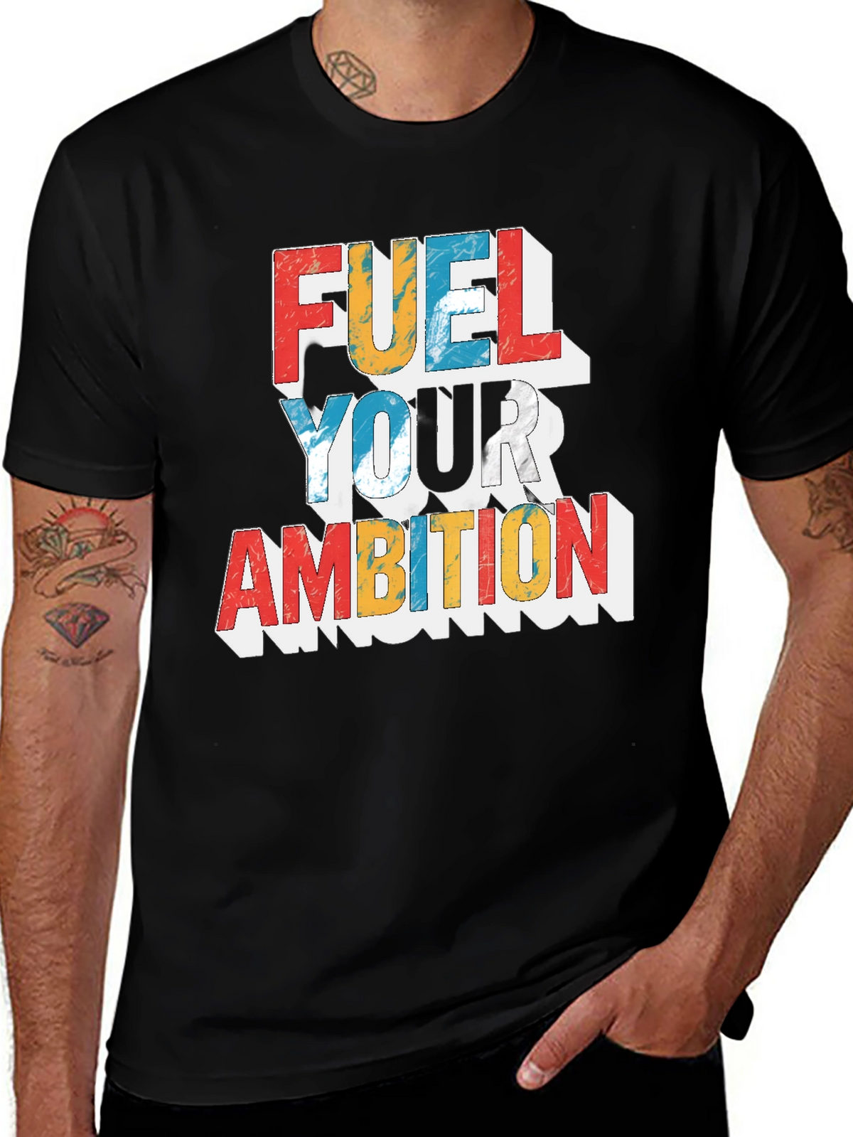 Fuel Your Ambition Graphic Tee - Black