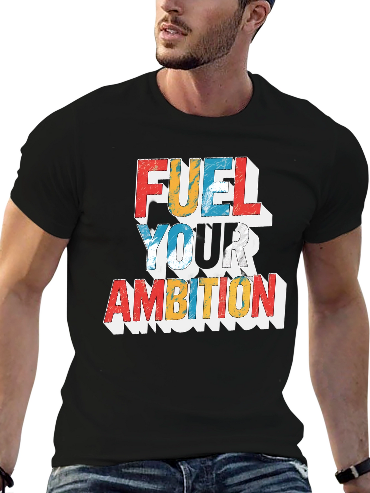 Fuel Your Ambition Graphic Tee - Black