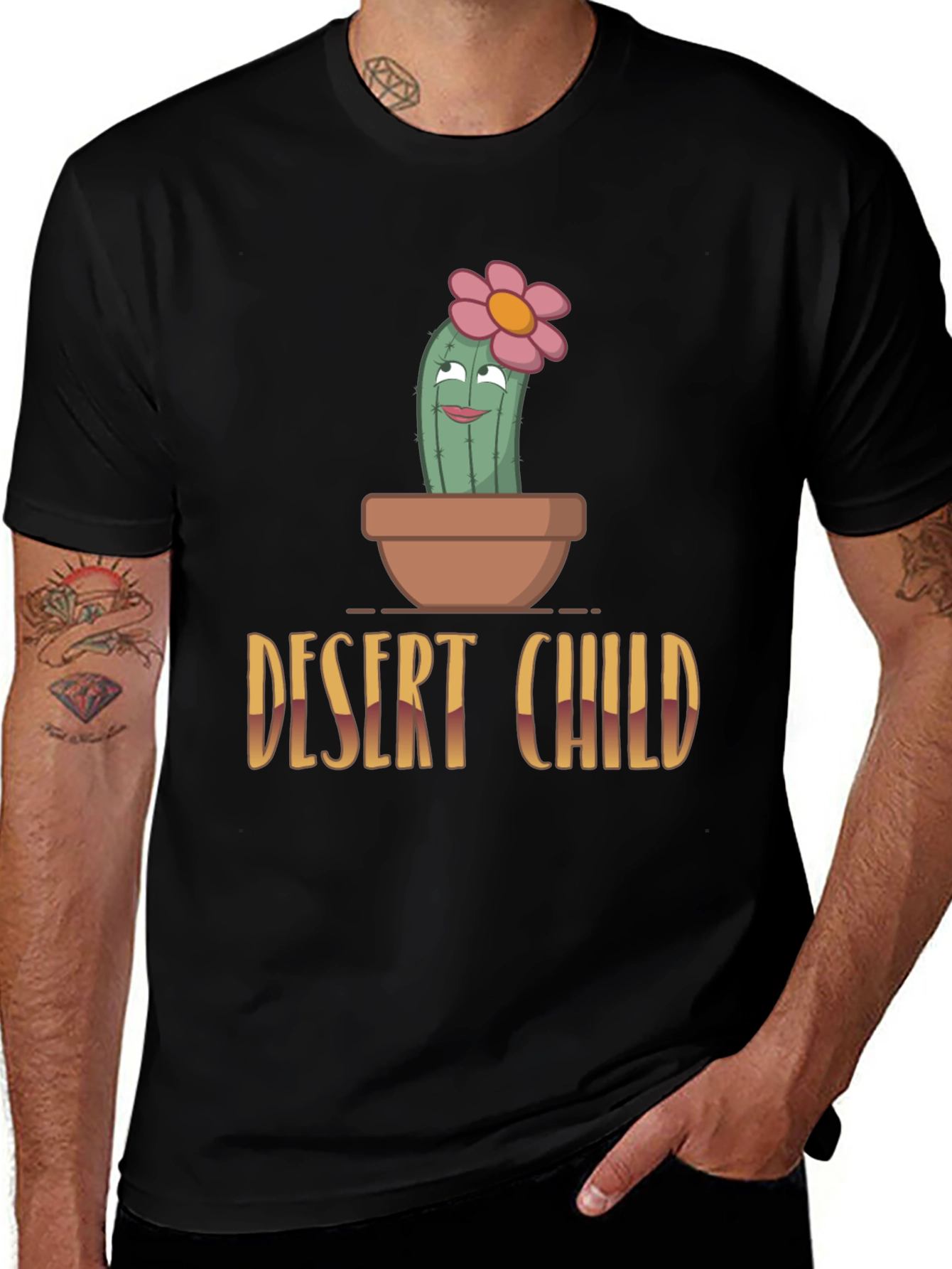 Desert Child Cactus T-Shirt - Unique Graphic Tee