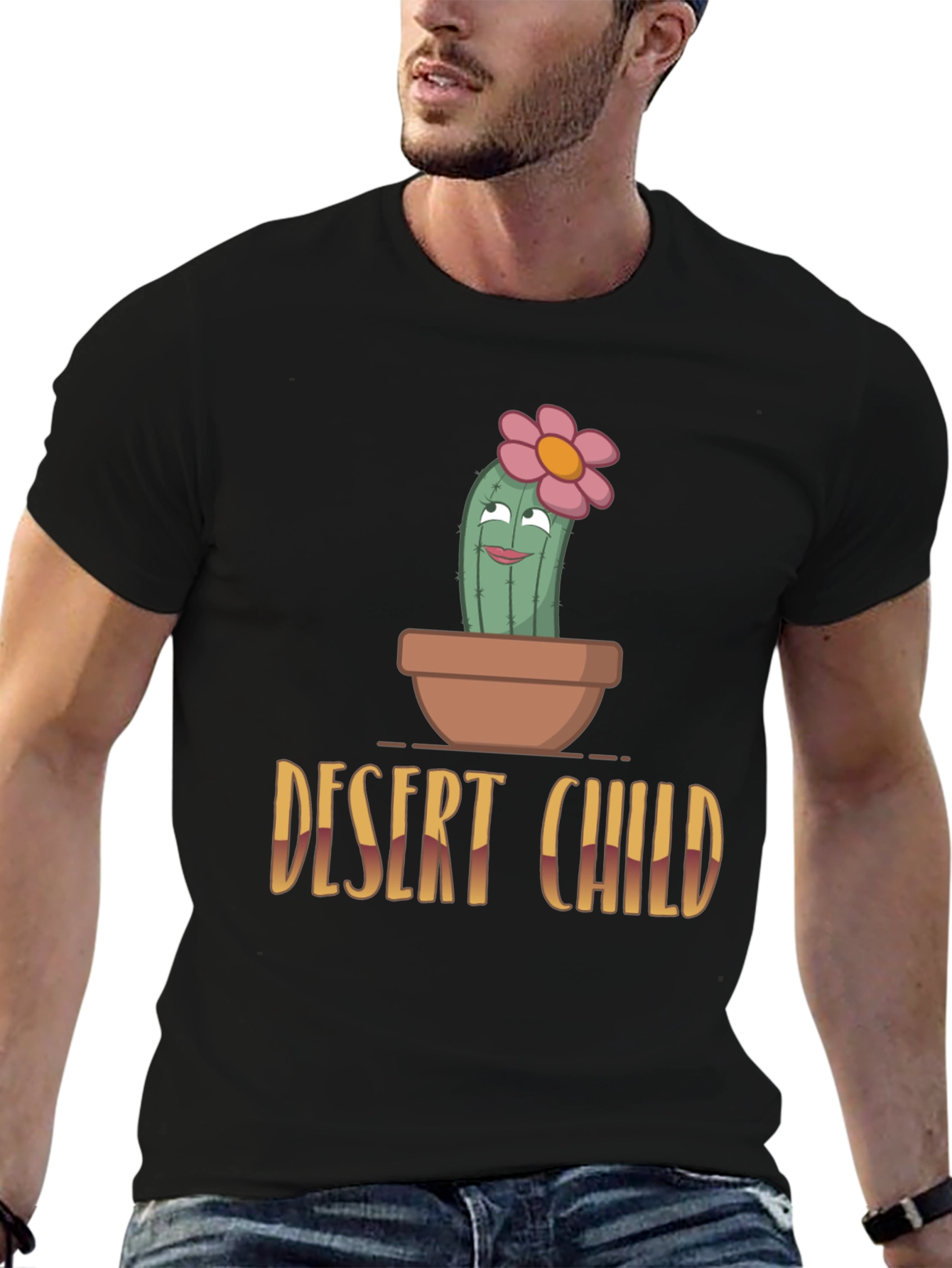 Desert Child Cactus T-Shirt - Unique Graphic Tee