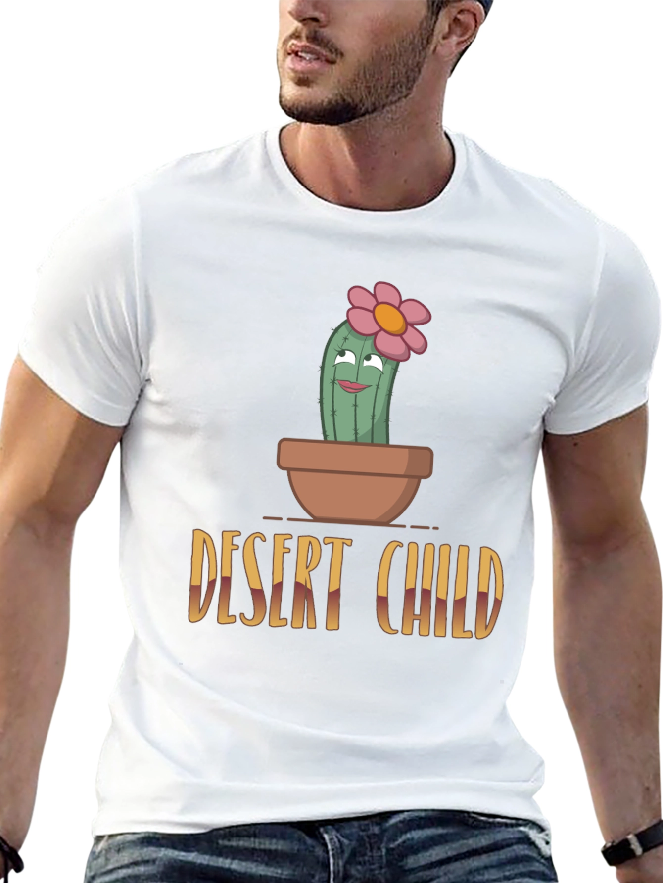 Desert Child Cactus T-Shirt - Unique Graphic Tee