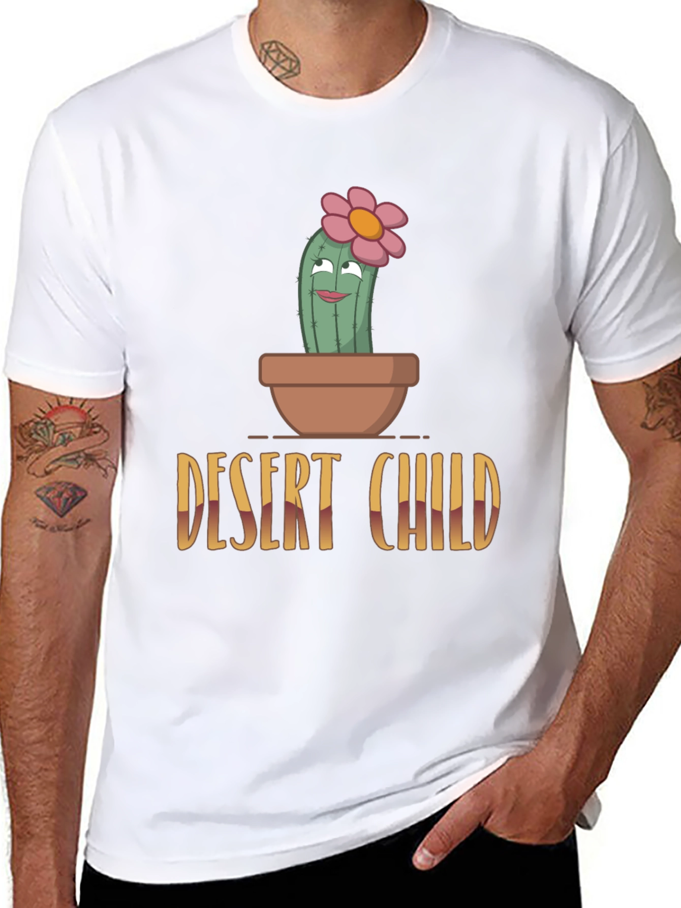 Desert Child Cactus T-Shirt - Unique Graphic Tee