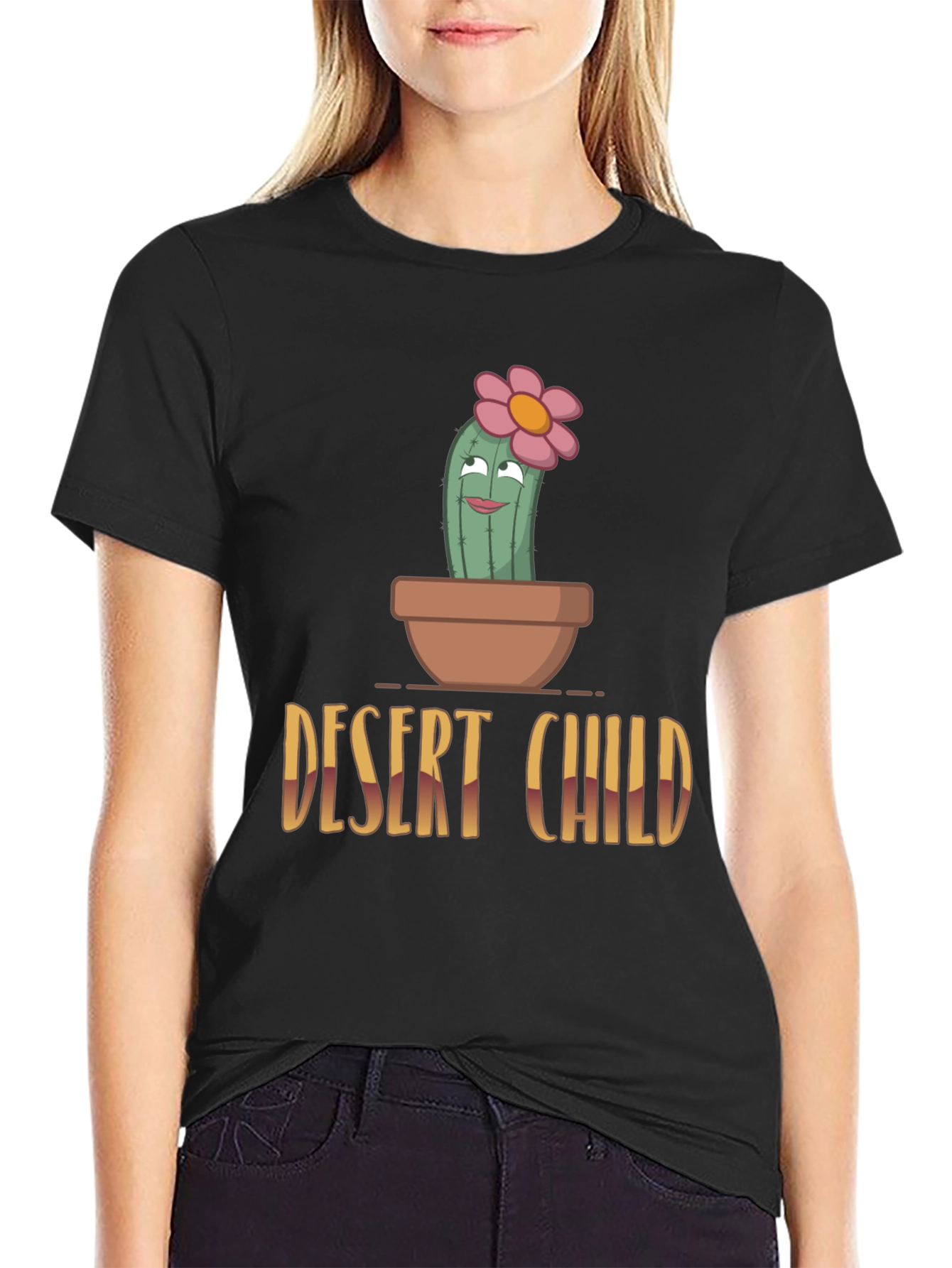 Desert Child Cactus T-Shirt - Unique Graphic Tee