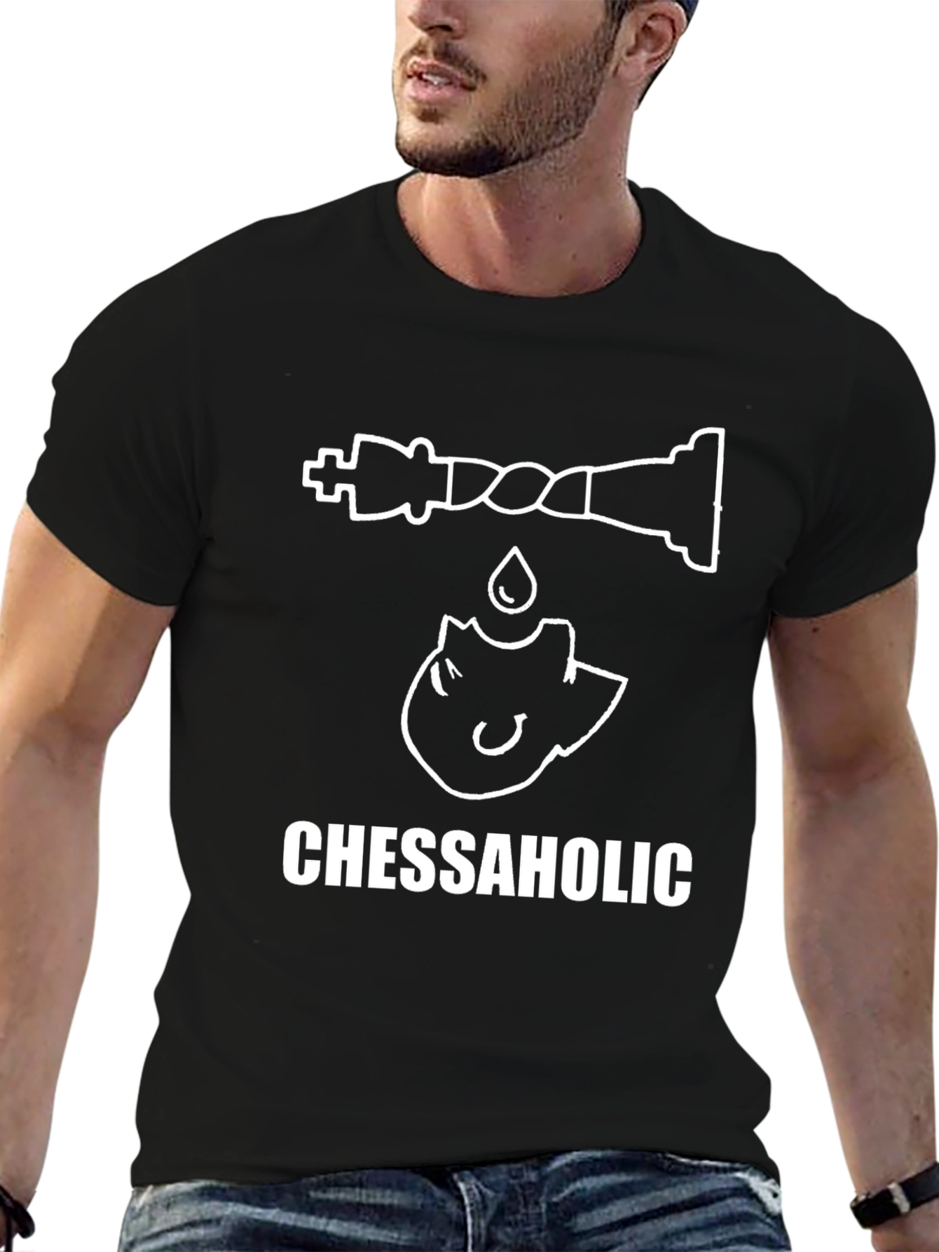 Chessaholic T-Shirt - Chess Lover Graphic Tee