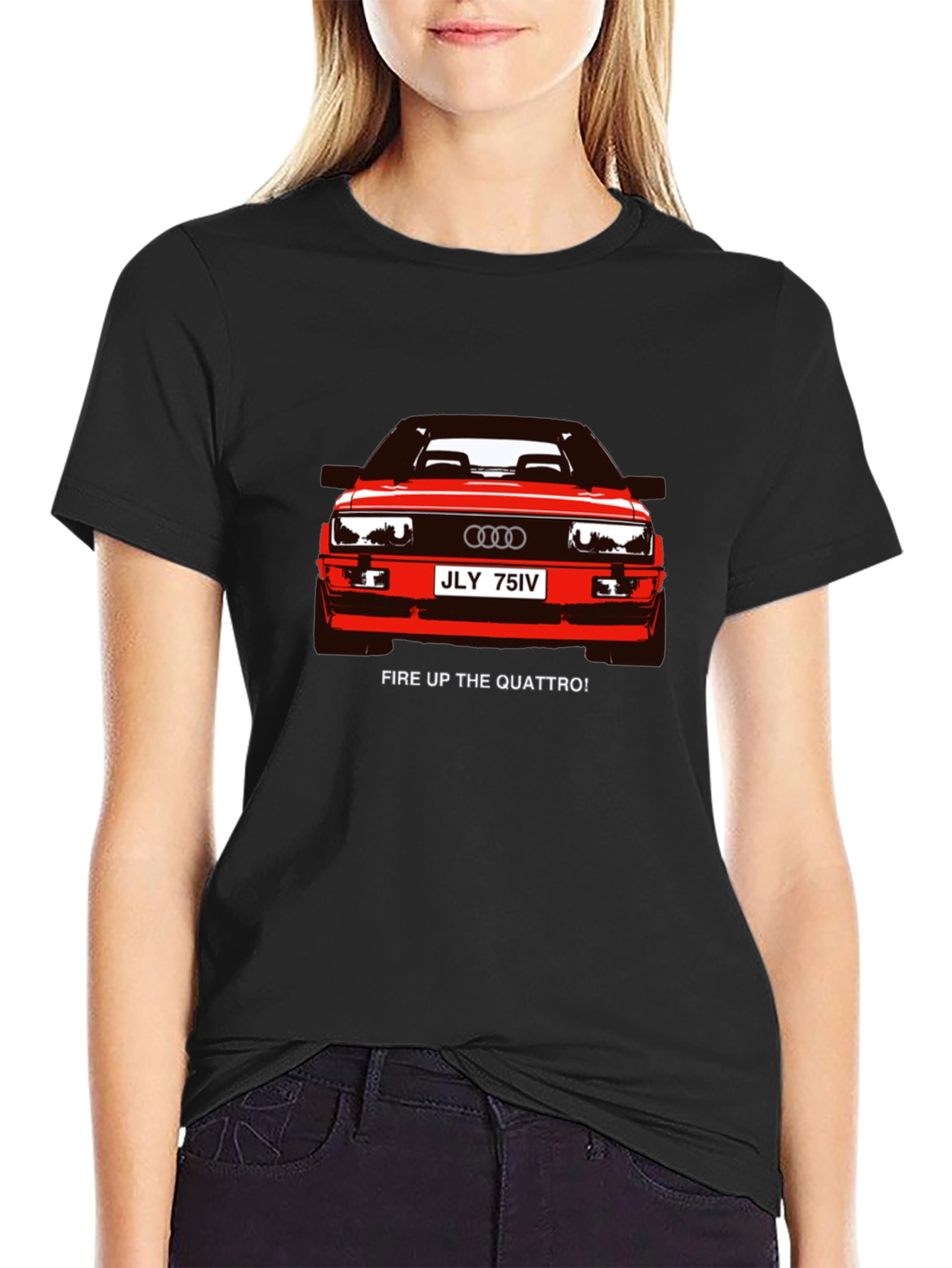 Quattro Graphic Tee - Black Car Enthusiast