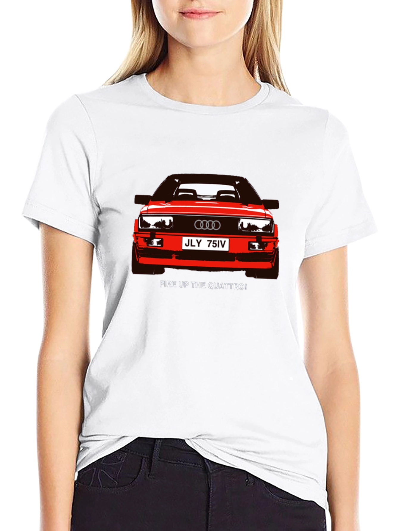 Quattro Graphic Tee - Black Car Enthusiast