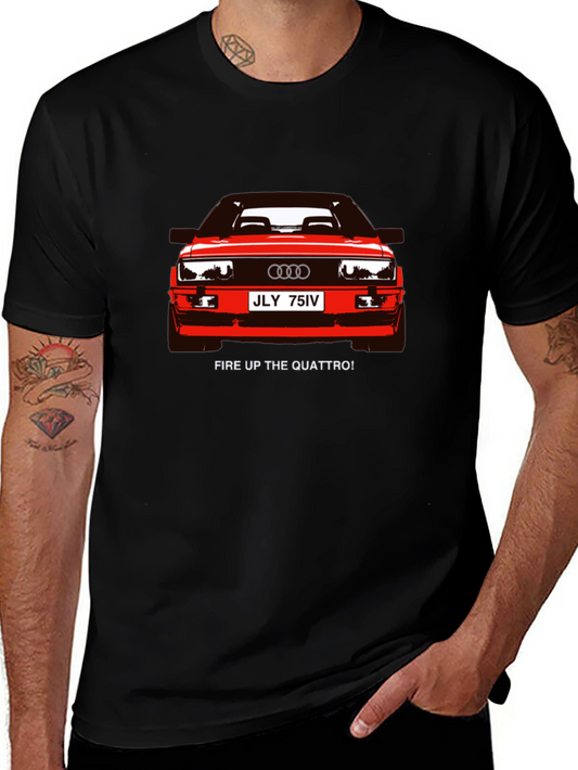 Quattro Graphic Tee - Black Car Enthusiast