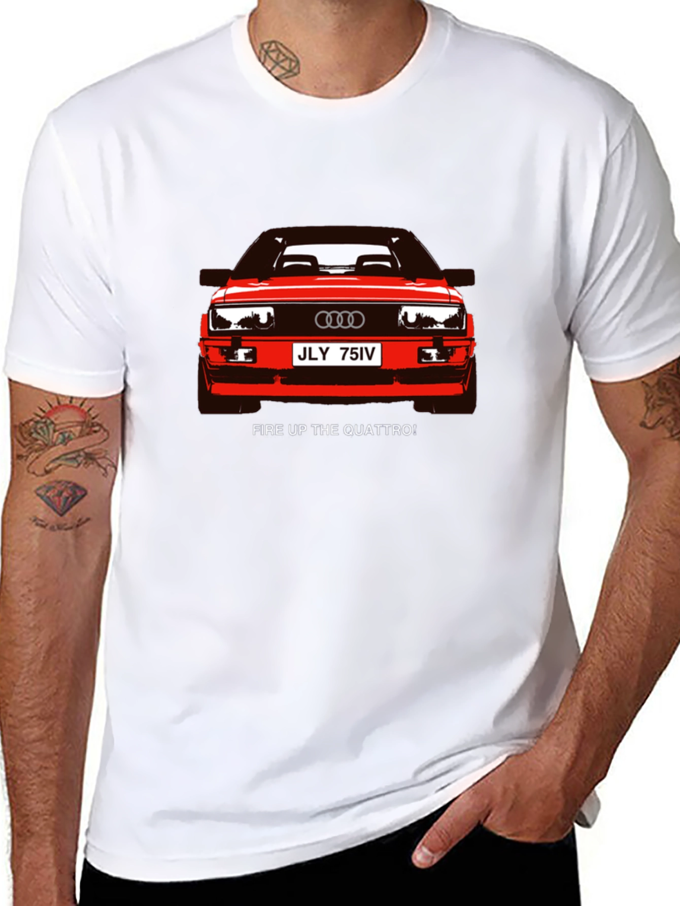 Quattro Graphic Tee - Black Car Enthusiast