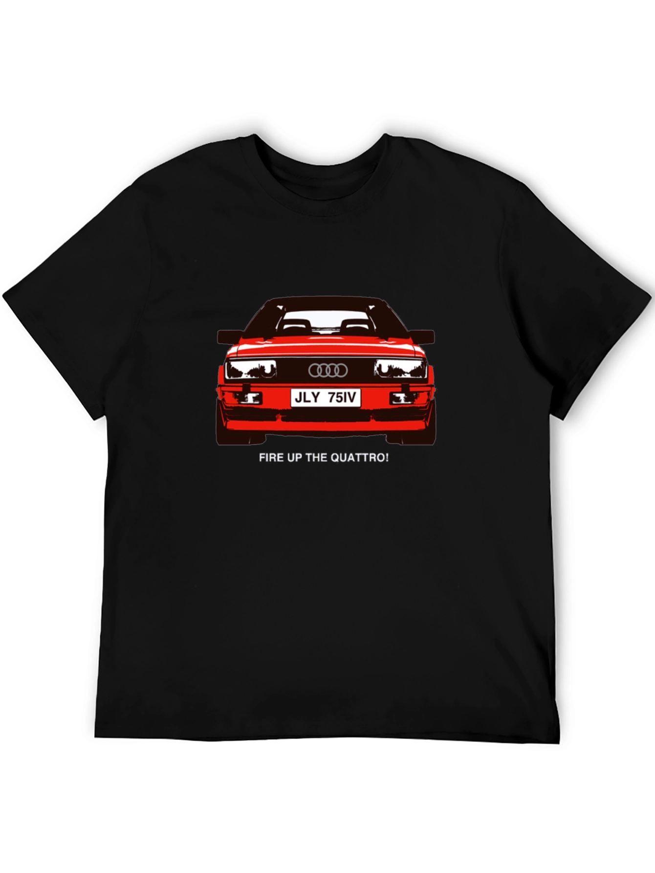 Quattro Graphic Tee - Black Car Enthusiast