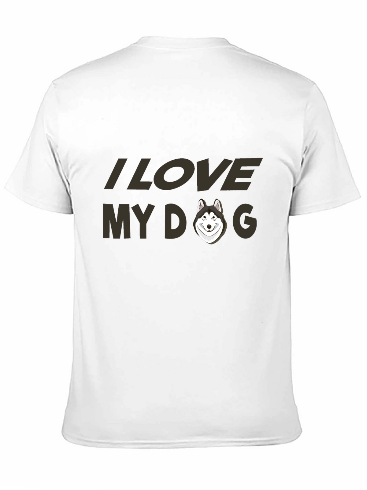 I Love My Dog Black T-Shirt