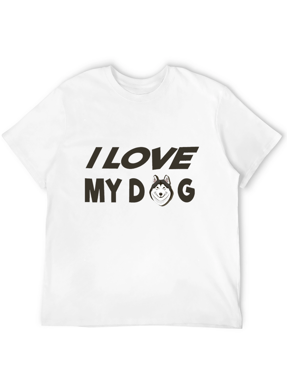 I Love My Dog Black T-Shirt