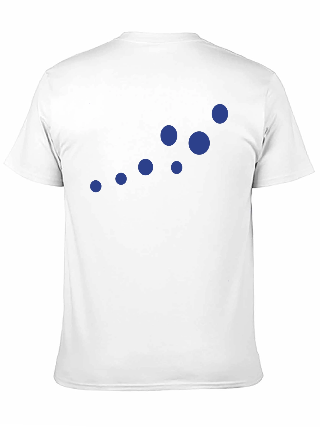 Stylish Black Tee with Blue Dots