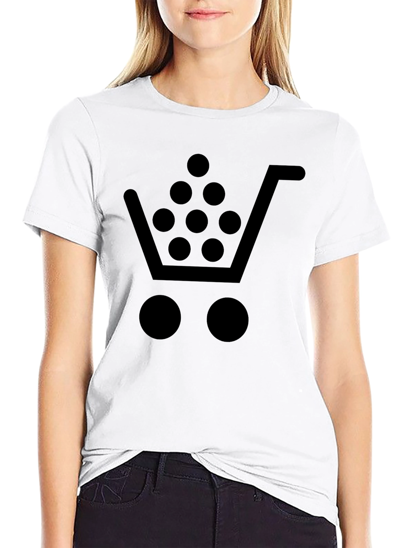 Shopping Cart T-Shirt - Cool Black Tee