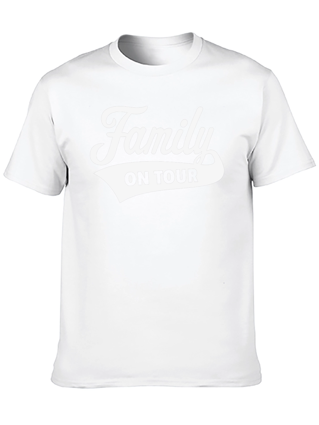Family On Tour Black Graphic Tee