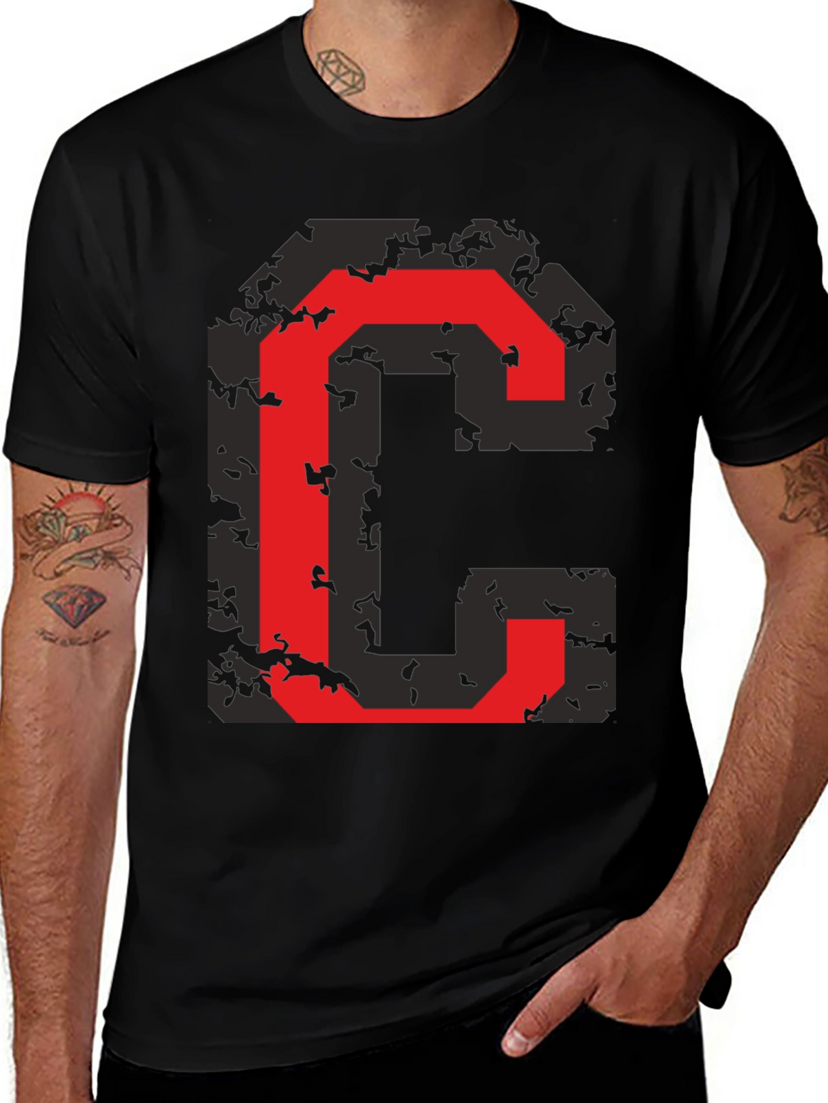 Graphic Tee - Red Letter C