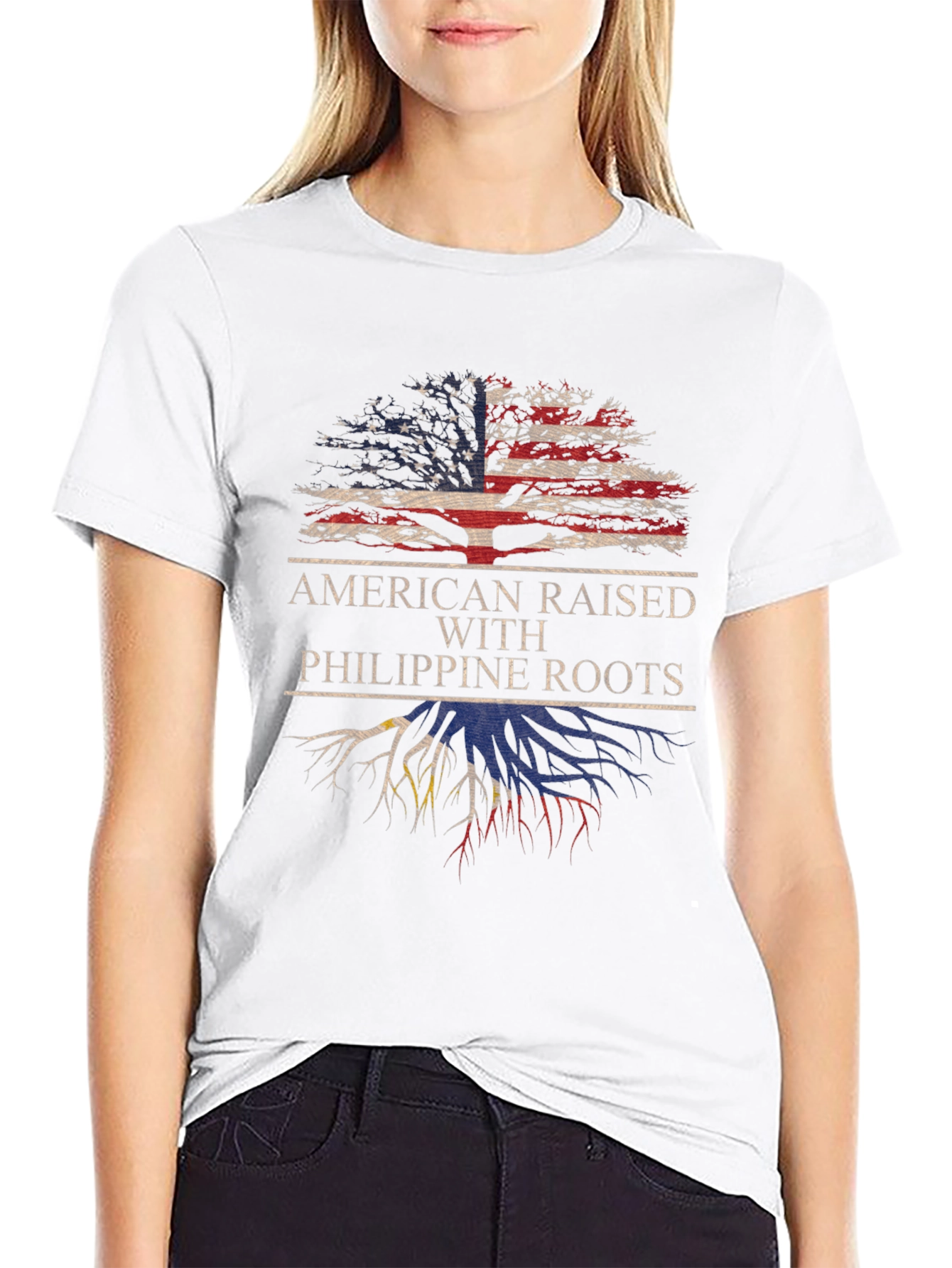 American Raised with Philippine Roots T-Shirt