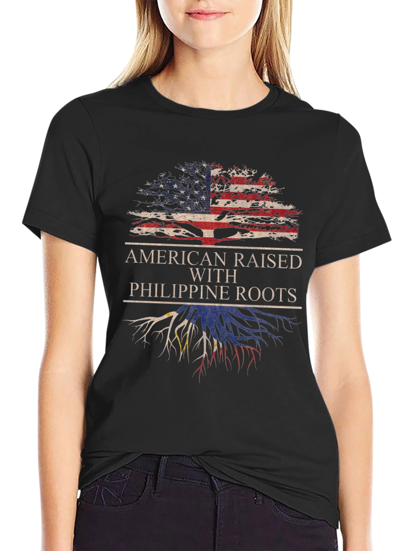 American Raised with Philippine Roots T-Shirt