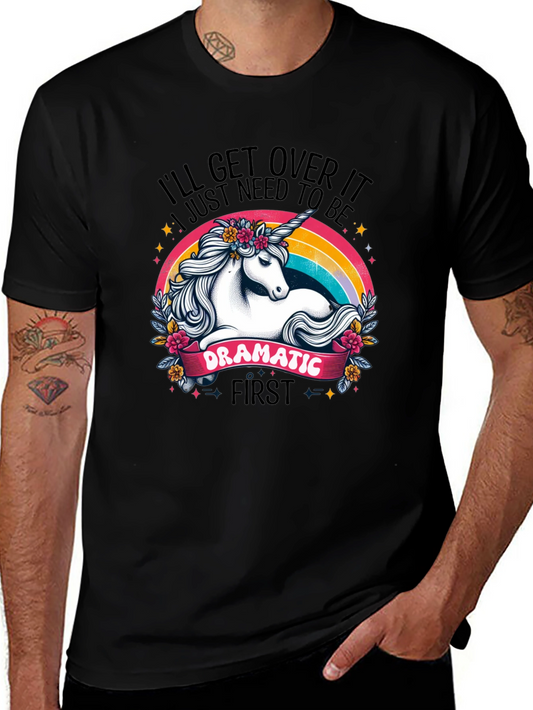 Dramatic Unicorn Rainbow T-Shirt