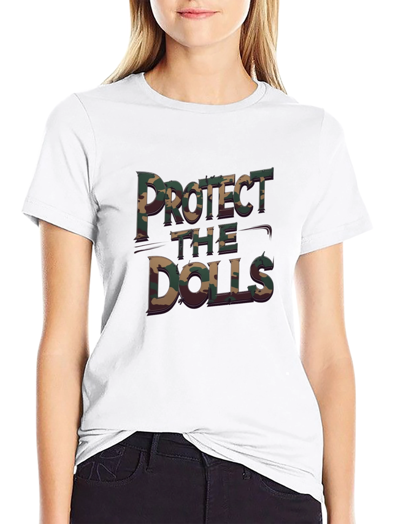 Protect The Dolls Camo T-Shirt