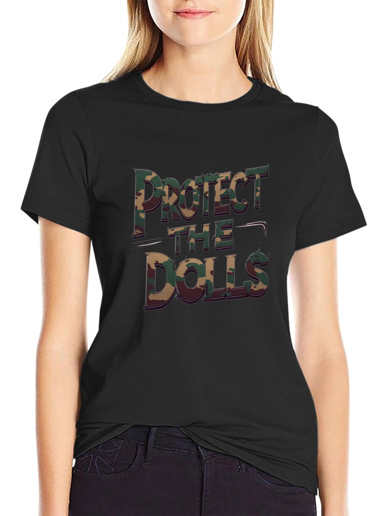 Protect The Dolls Camo T-Shirt