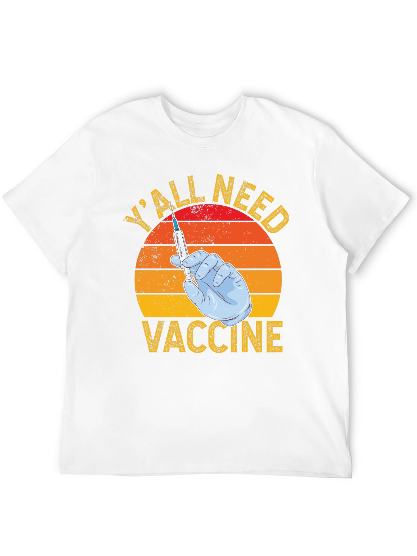 Yall Need Vaccine T-Shirt Funny Retro Style