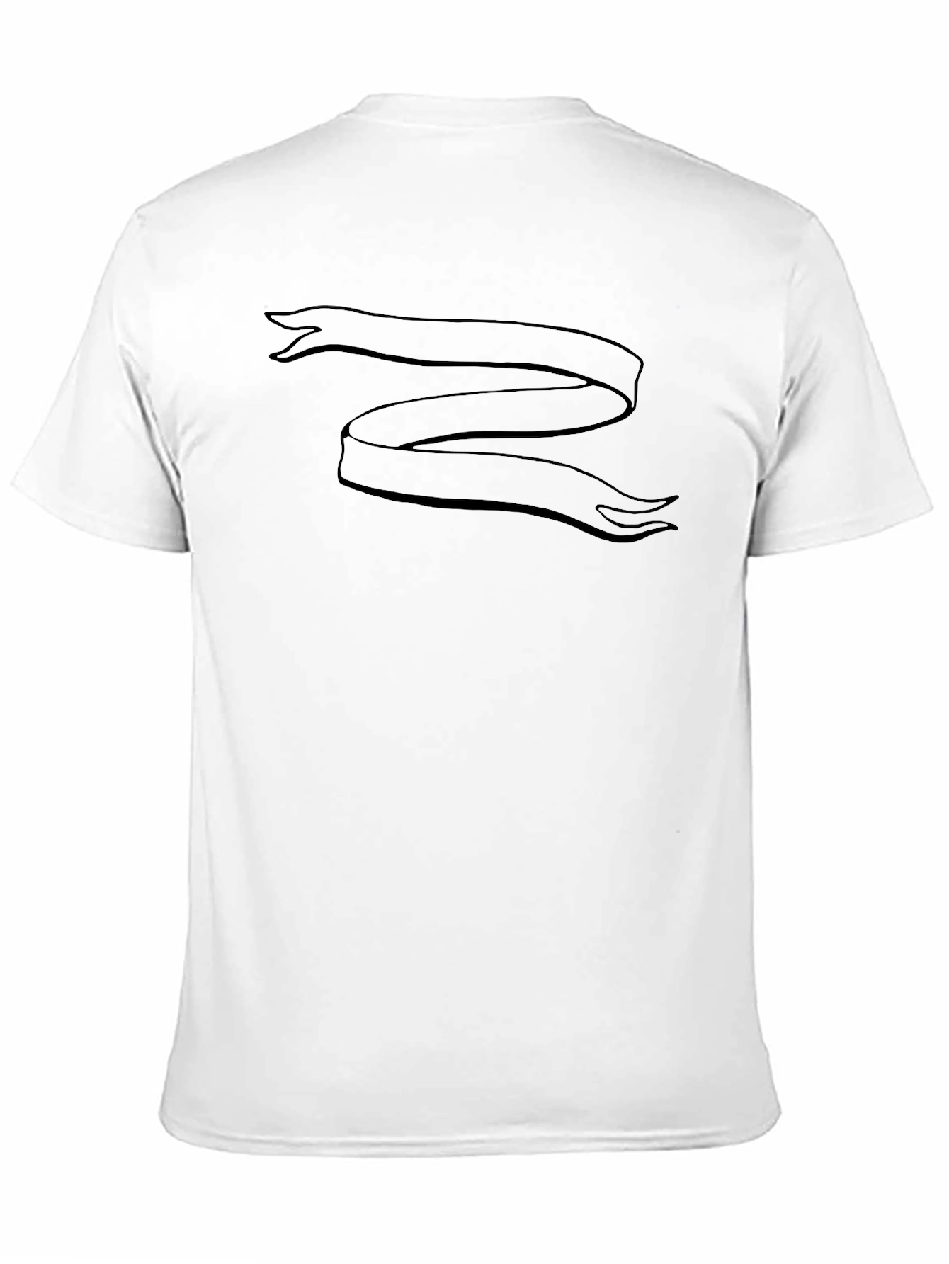 Black Ribbon Graphic Tee - Stylish Casual Wear