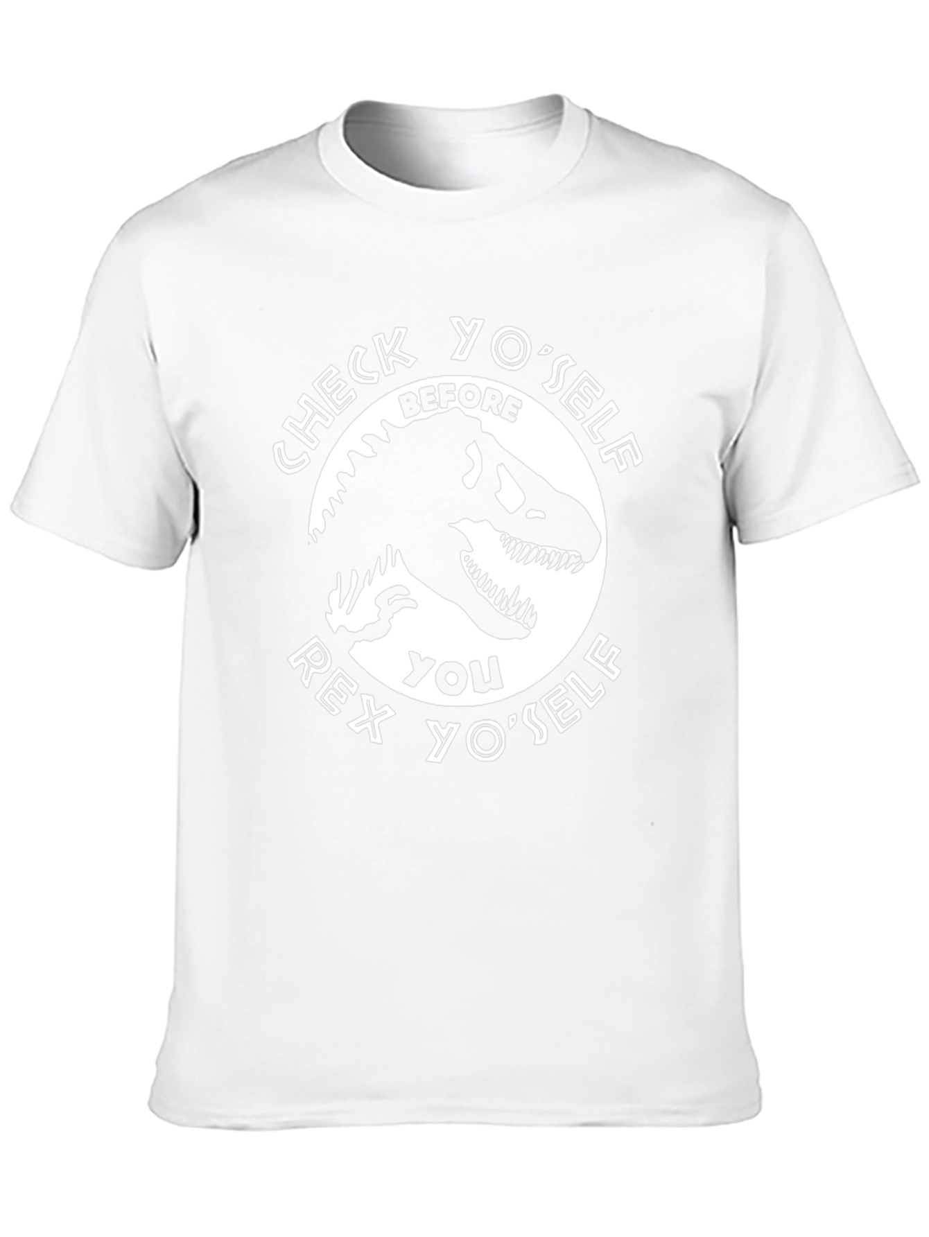 Check Yoself Rex Yoself Black T-Shirt
