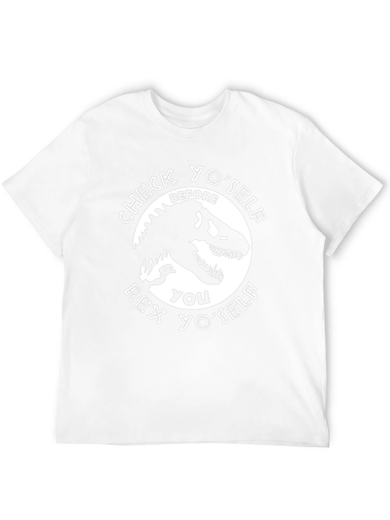 Check Yoself Rex Yoself Black T-Shirt