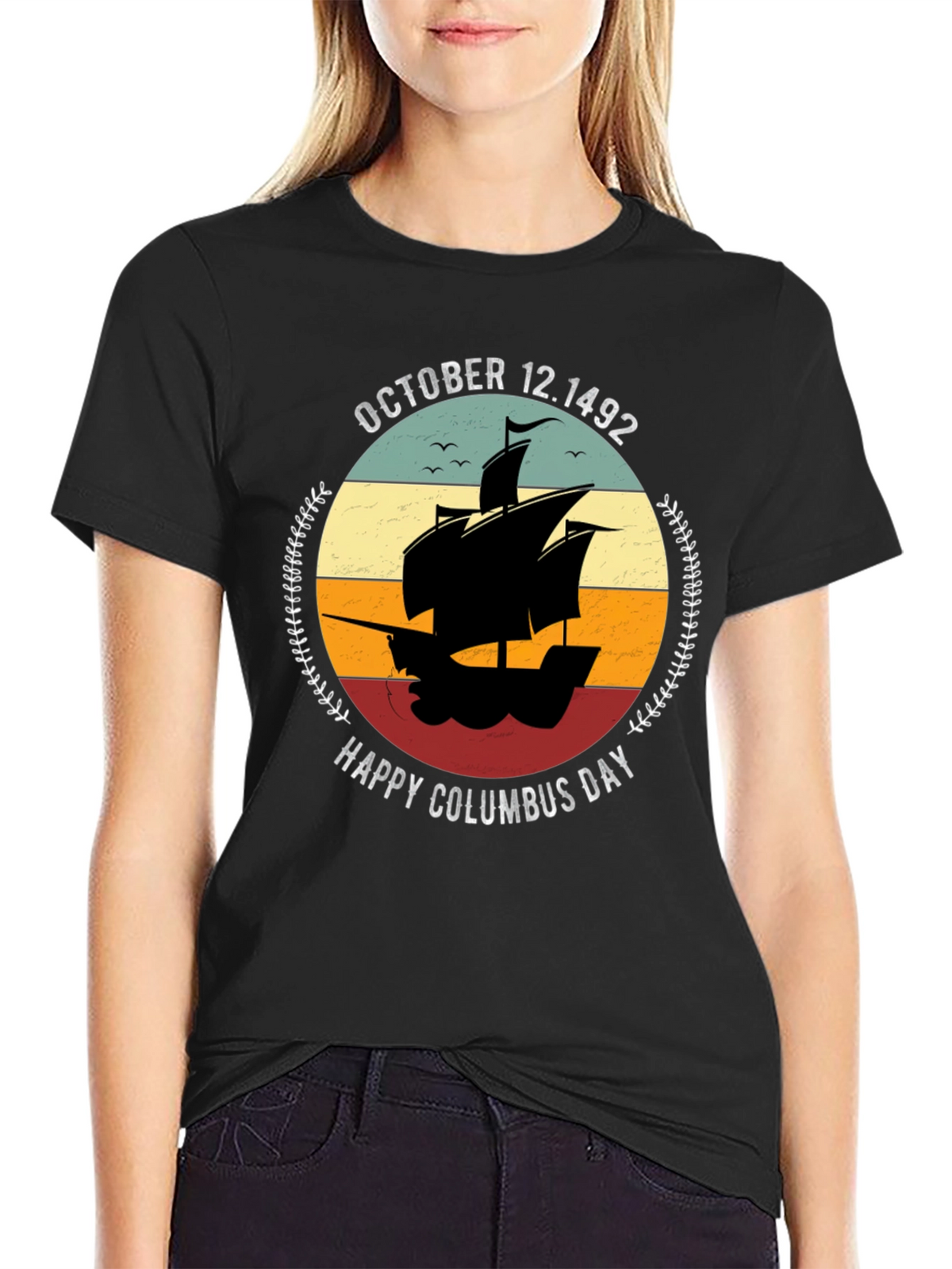Happy Columbus Day T-Shirt October 12 1492