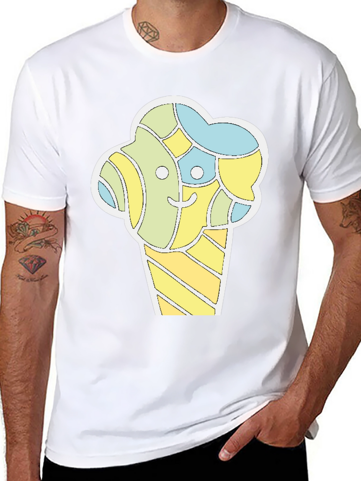 Funky Ice Cream Graphic Tee