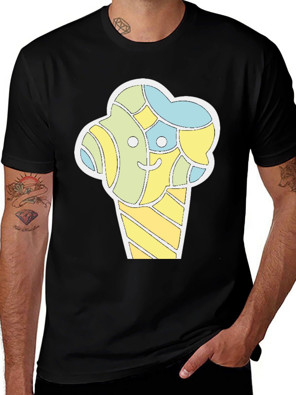 Funky Ice Cream Graphic Tee