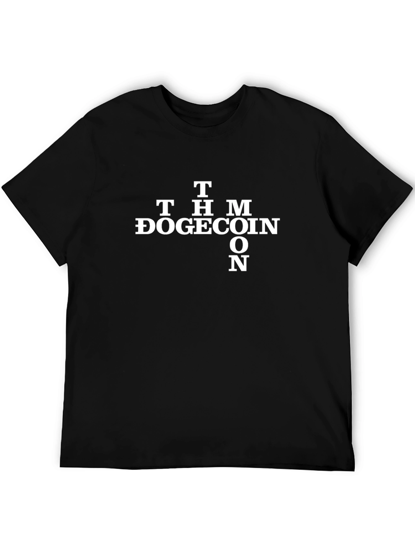 Dogecoin To The Moon Black T-Shirt