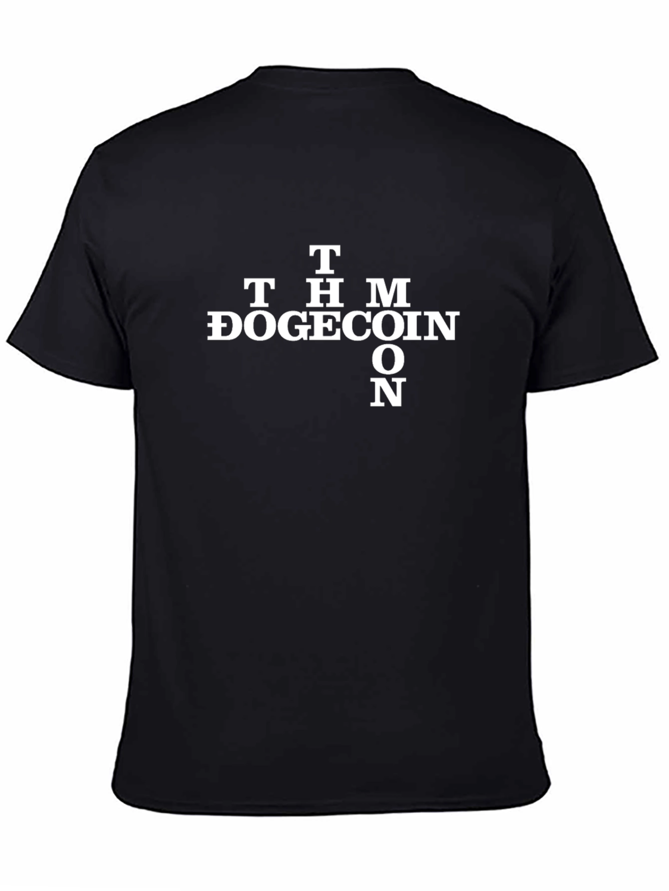 Dogecoin To The Moon Black T-Shirt