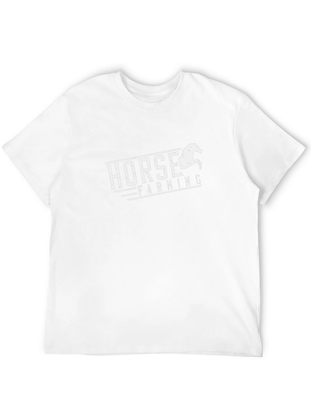 Horse Farming Black T-Shirt
