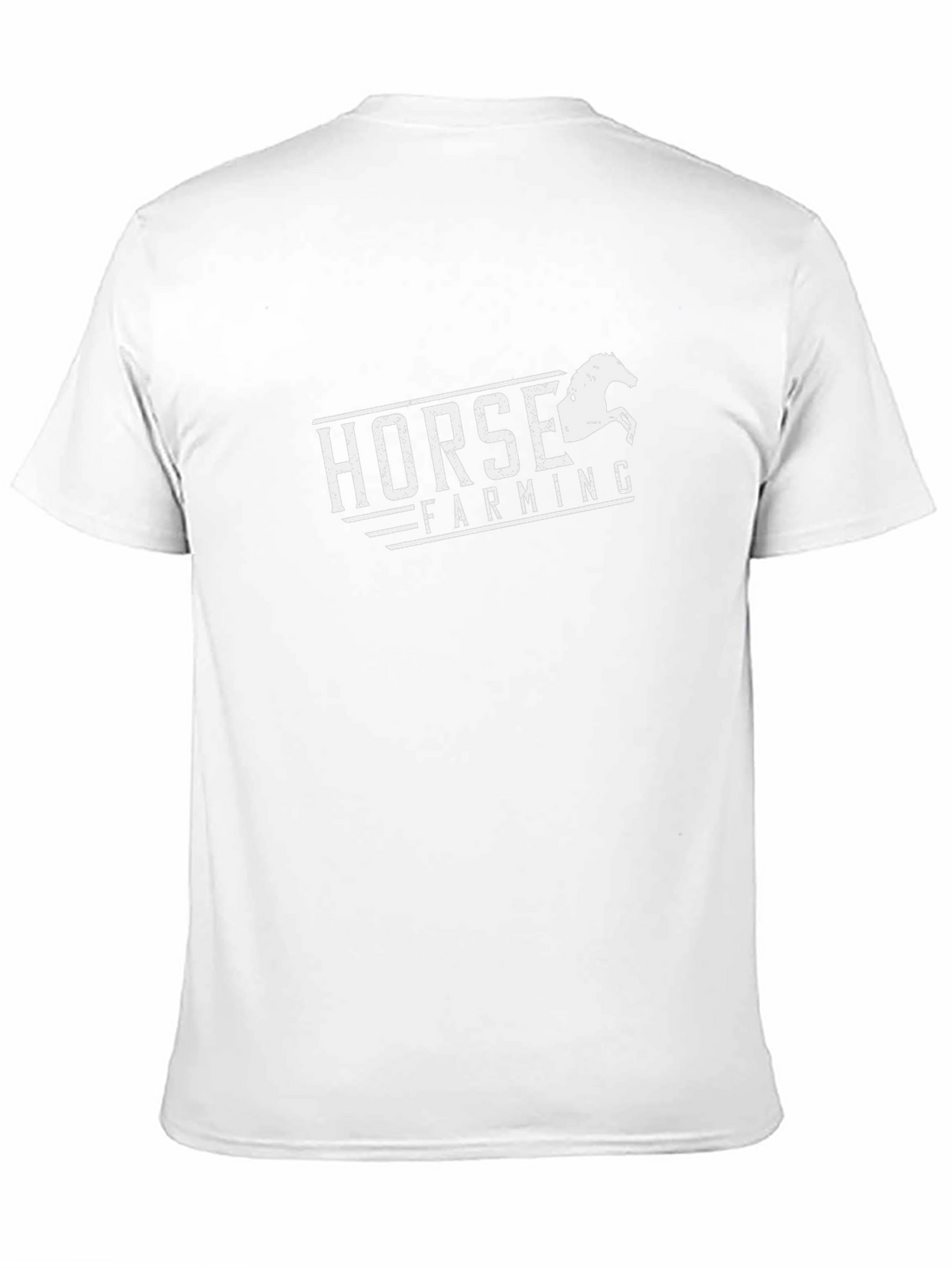 Horse Farming Black T-Shirt