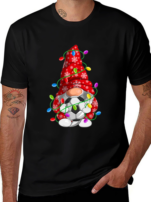 Christmas Soccer Gnome T-Shirt