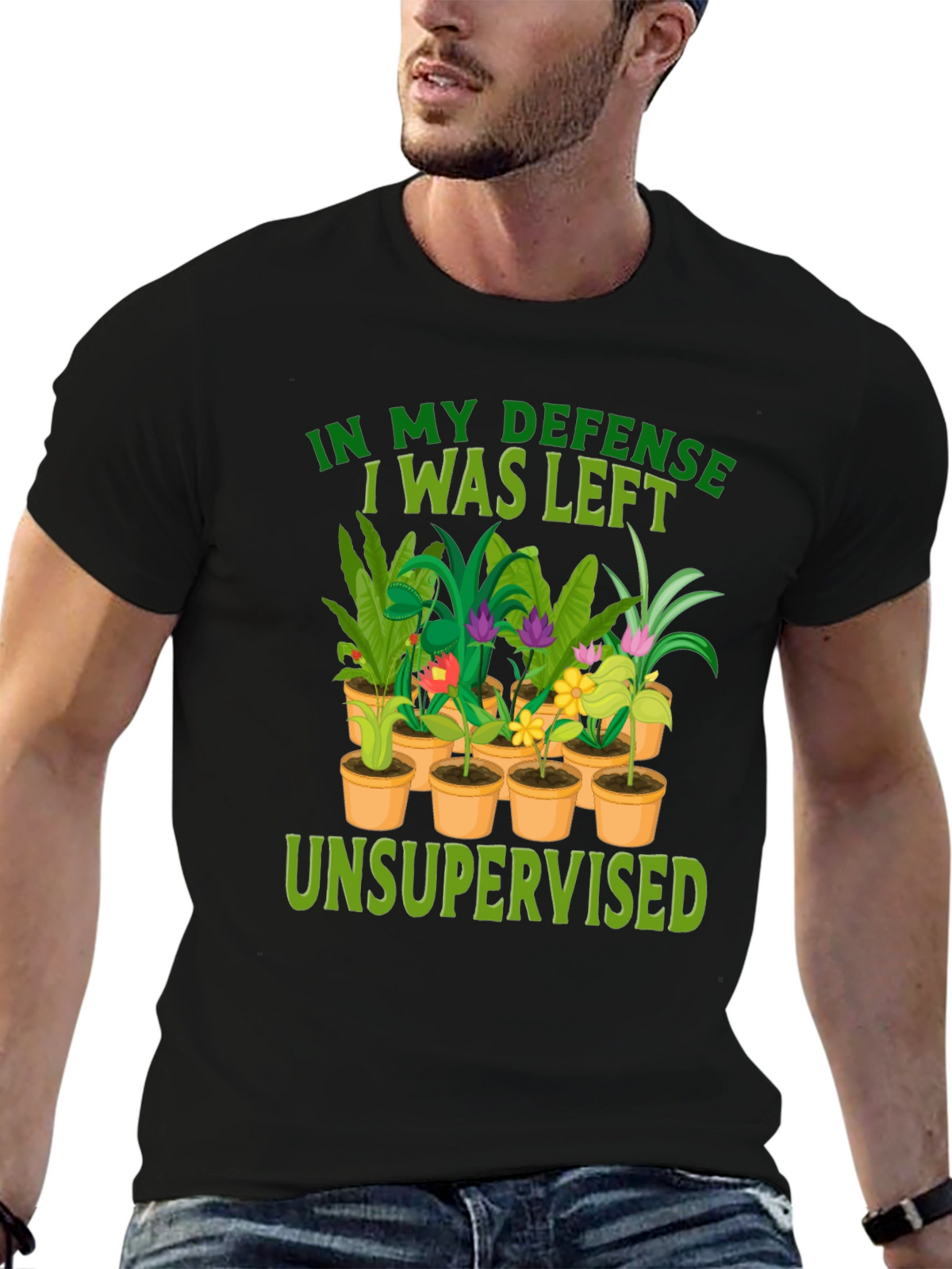 In My Defense Unsupervised Plant T-Shirt