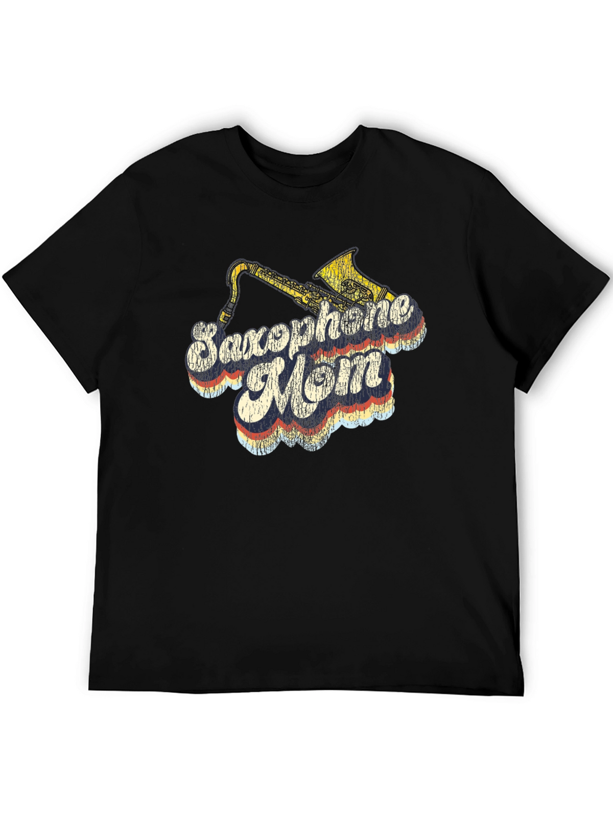 Saxophone Mom T-Shirt - Retro Design