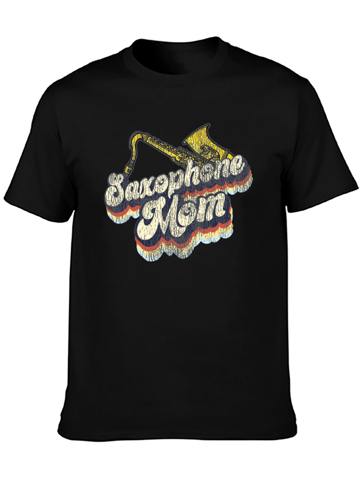 Saxophone Mom T-Shirt - Retro Design