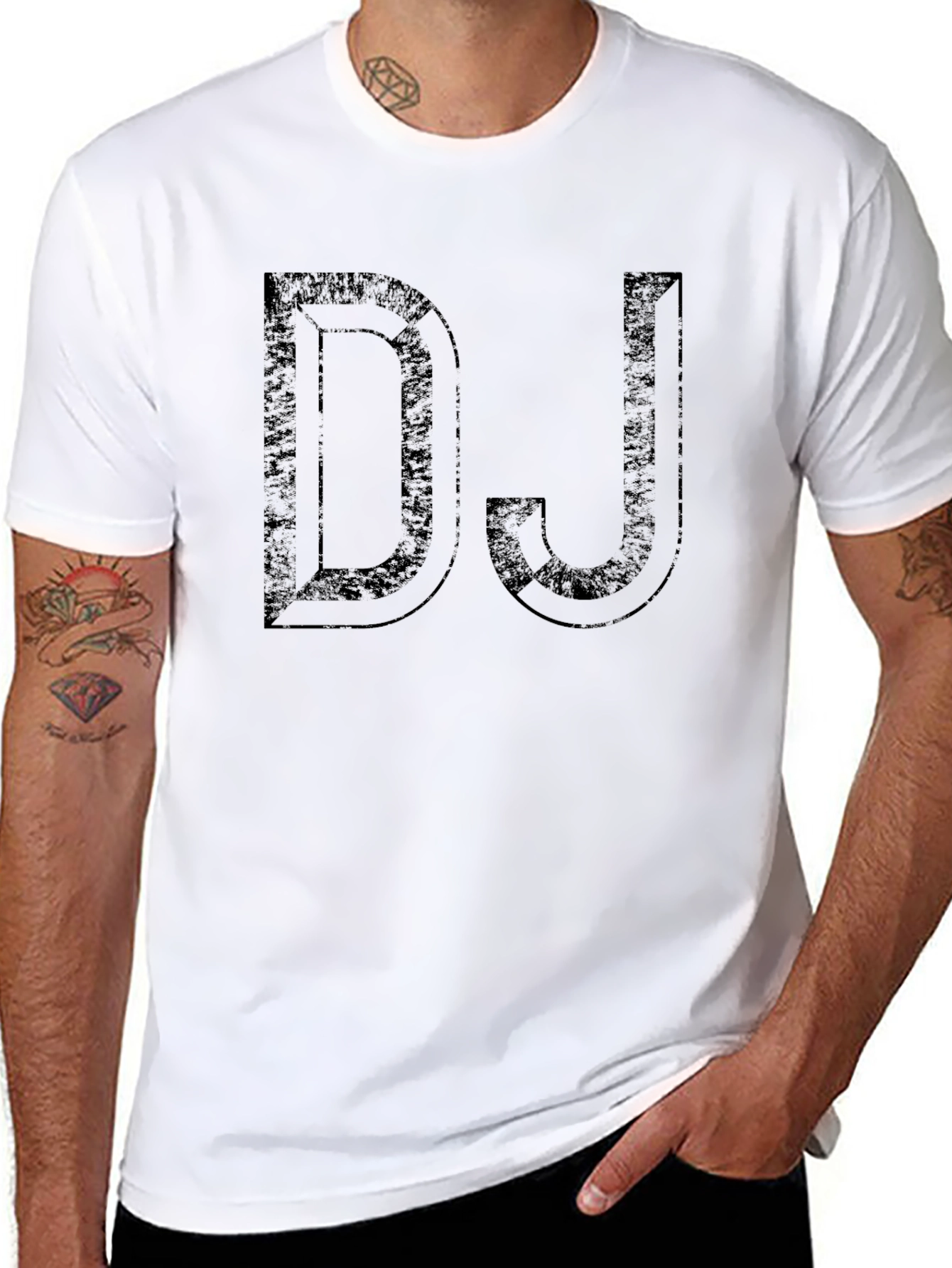 DJ Graphic Black T-Shirt - Music Lover Apparel
