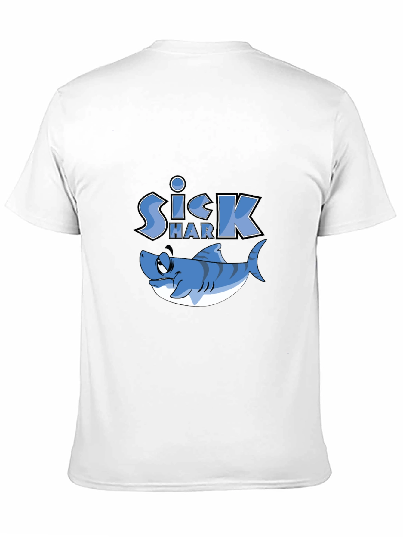 Sick Shark Graphic Print T-Shirt