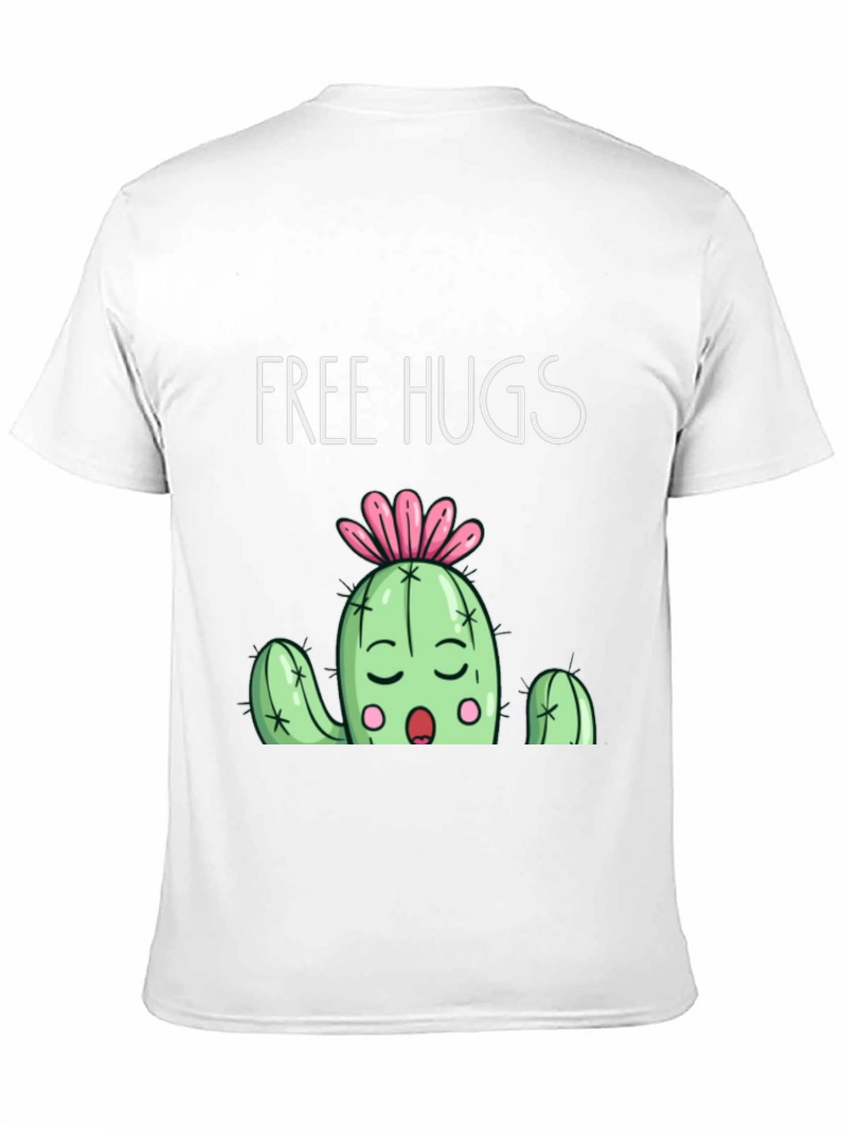 Free Hugs Cactus Graphic T-Shirt