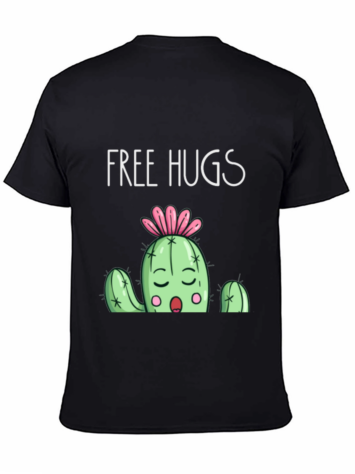 Free Hugs Cactus Graphic T-Shirt