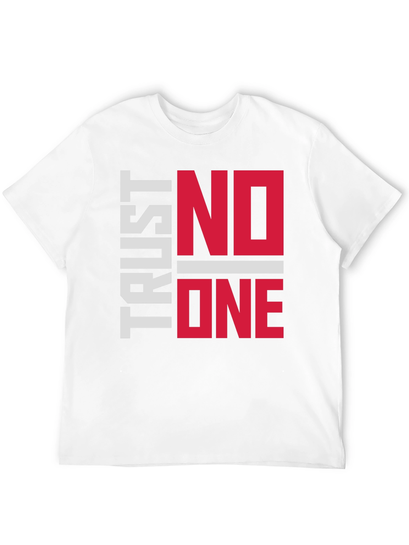 Trust No One Graphic Tee - Black