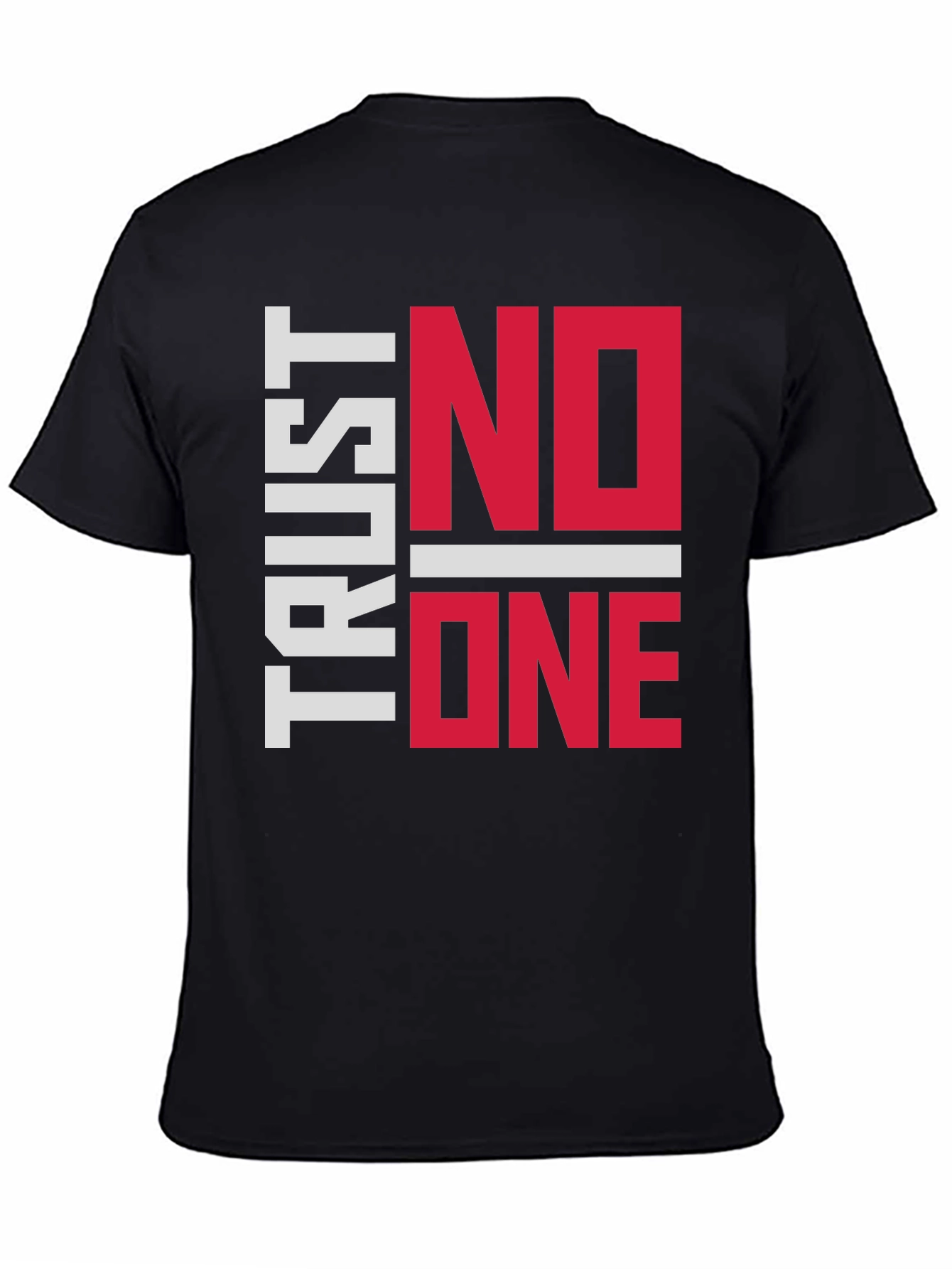 Trust No One Graphic Tee - Black