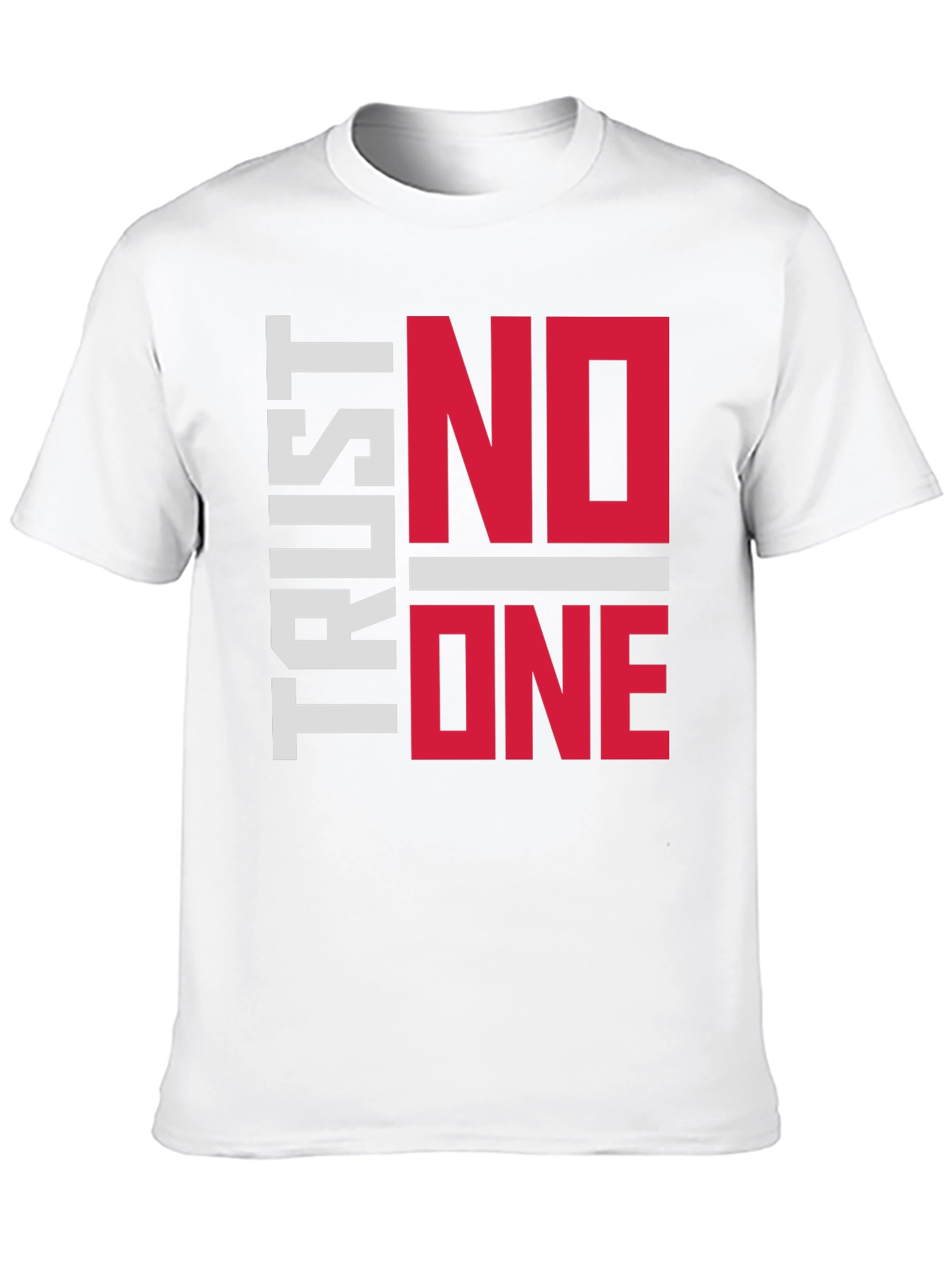 Trust No One Graphic Tee - Black