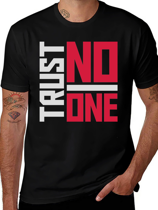 Trust No One Graphic Tee - Black