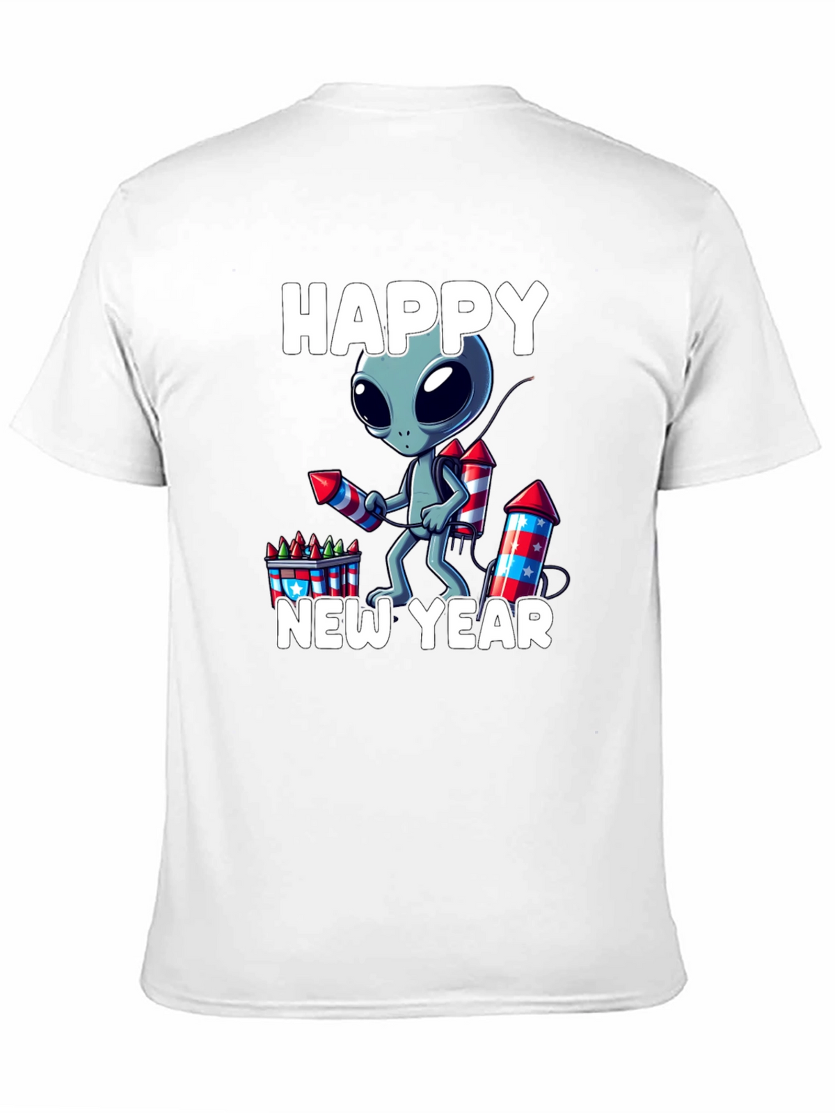 Happy New Year Alien Graphic Tee
