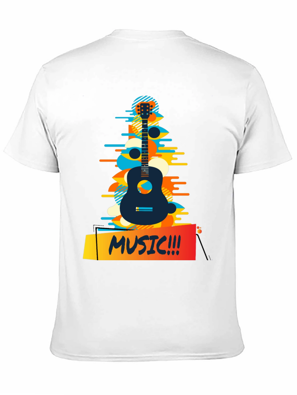 Music Guitar Graphic T-Shirt - Casual Style