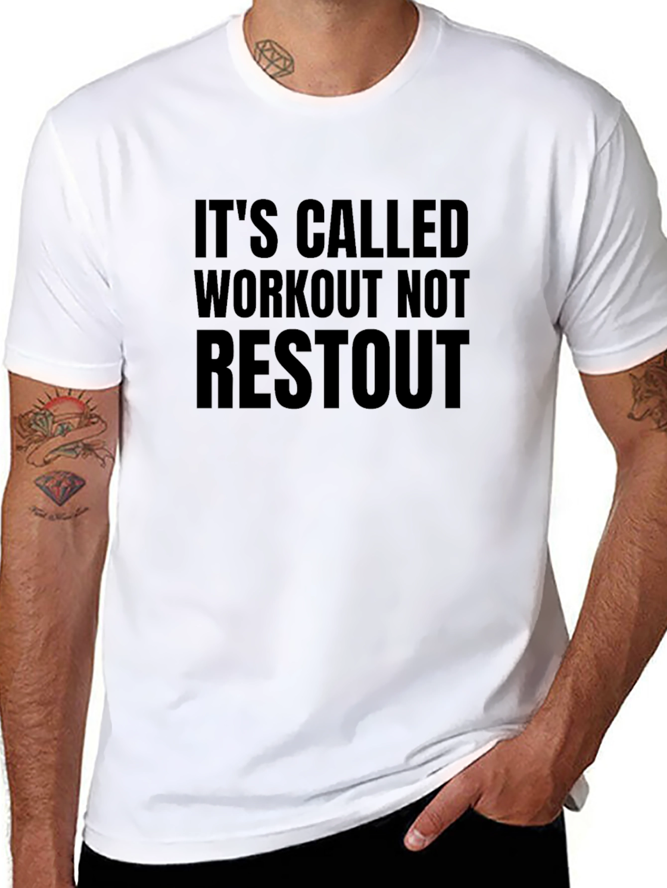 Workout Not Restout T-Shirt - Gym Motivation Tee